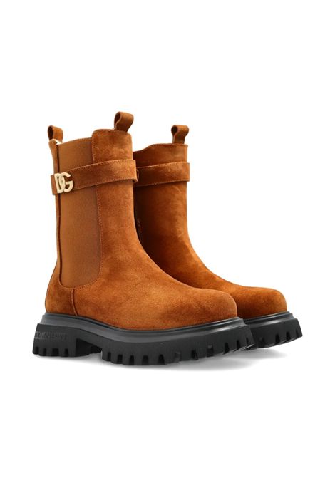 Stivali con logo DOLCE & GABBANA KIDS | D11356 A513280040